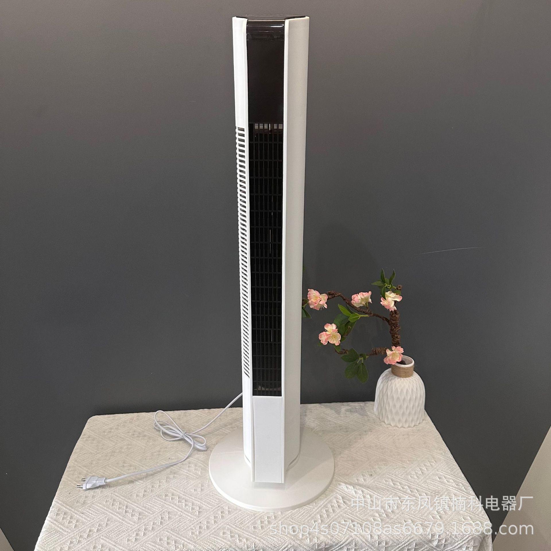 Cross-Border European Standard 32inch Touch Screen Fan Household Shaking Head Floor Fan Silent Tower Fan Wholesale Factory Direct Sale