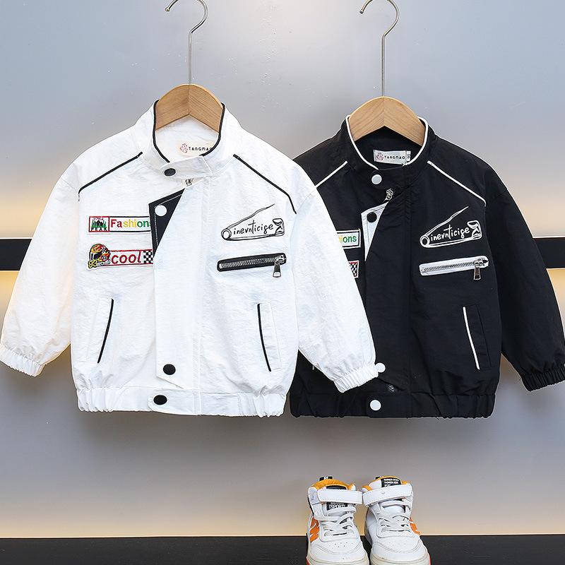 Boys' Jacket Autumn 2026 New Style Children's Cool Motorcycle Jacket Trendy Baby Spring and Autumn Baseball Jacket Top