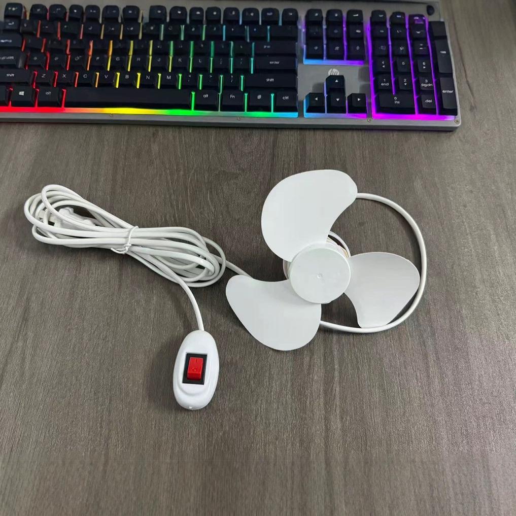 Small Ceiling Fan, Small Mini Fan, Dormitory Student Ceiling Fan, Mosquito Net, Bed, Household, Strong Wind, Quiet Bedroom Electric Fan