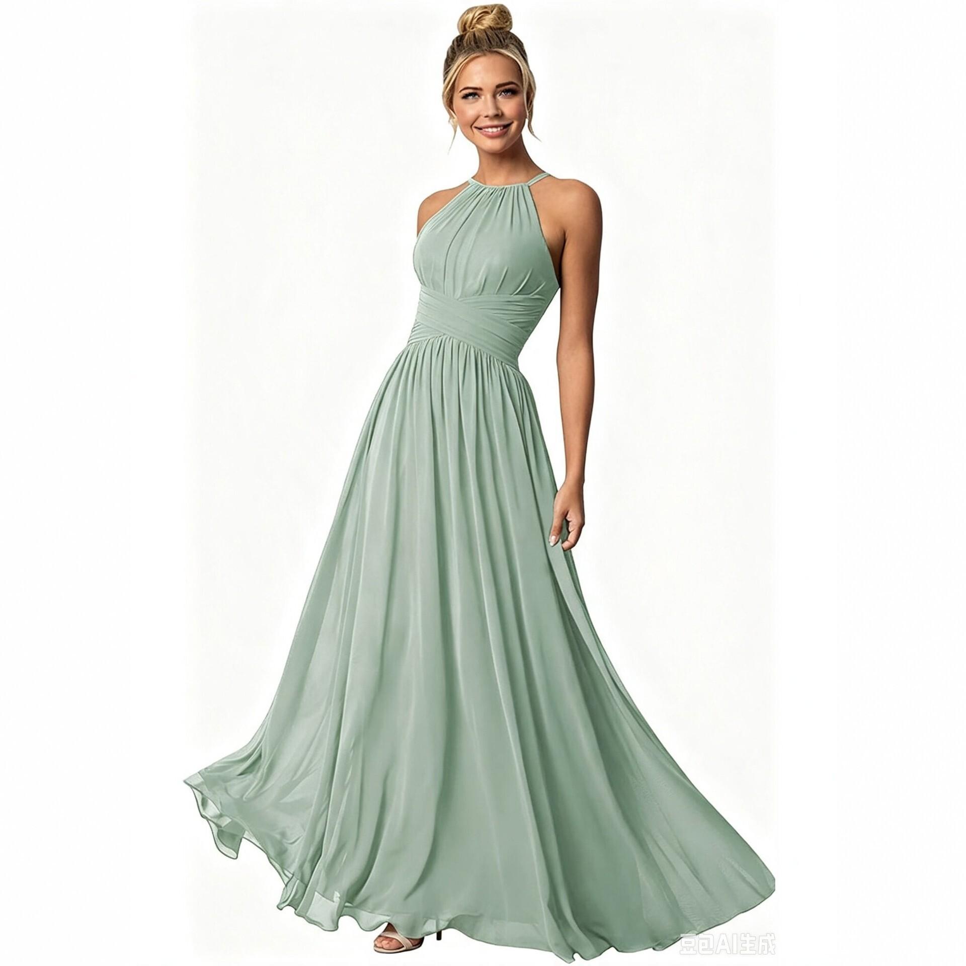 Evening dress for foreign trade, high-end niche strapless slim-fit engagement performance bridesmaid dress, women's bridal toast dress