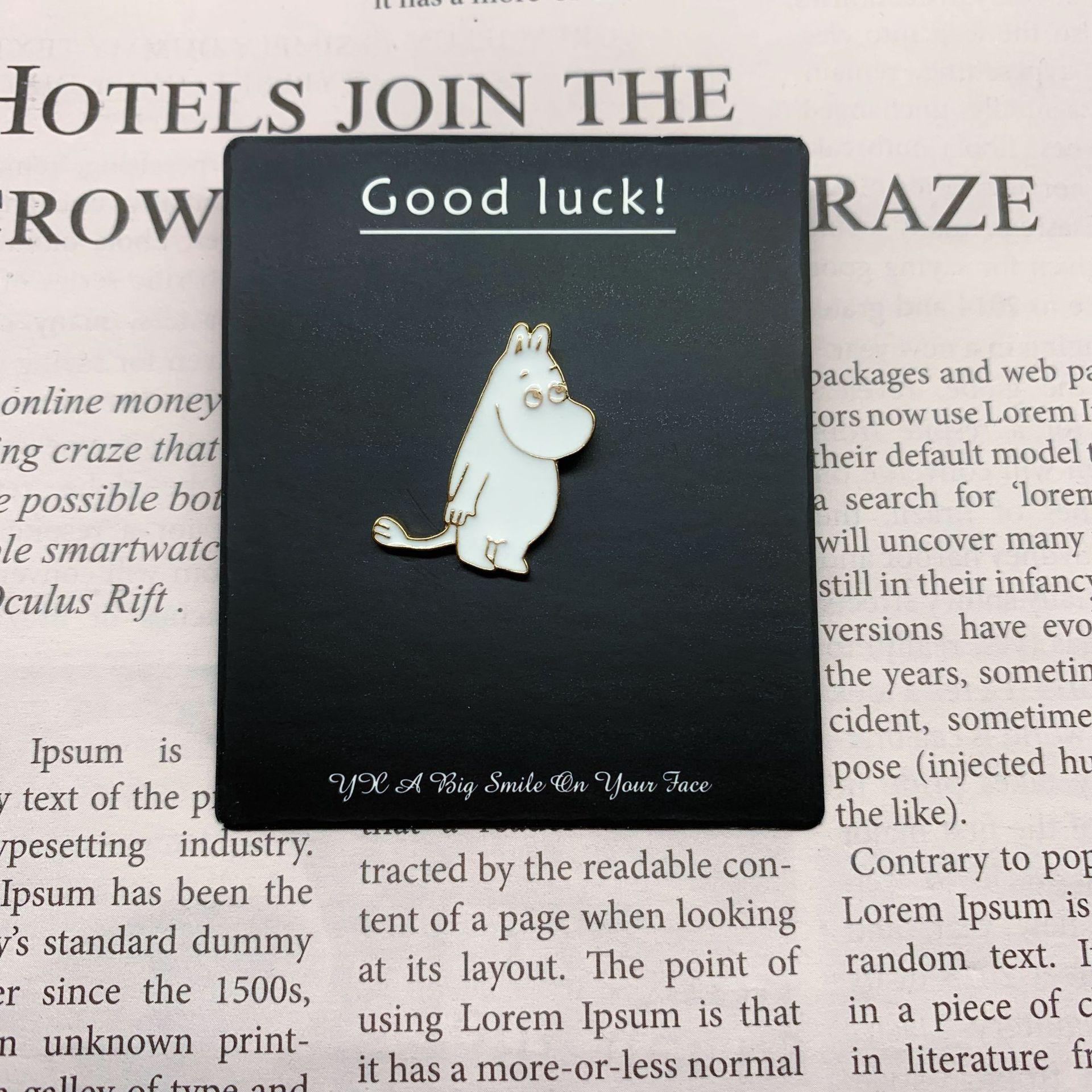 Hot selling hippopotamus oil brooch jewelry fashion corsage badge all-match