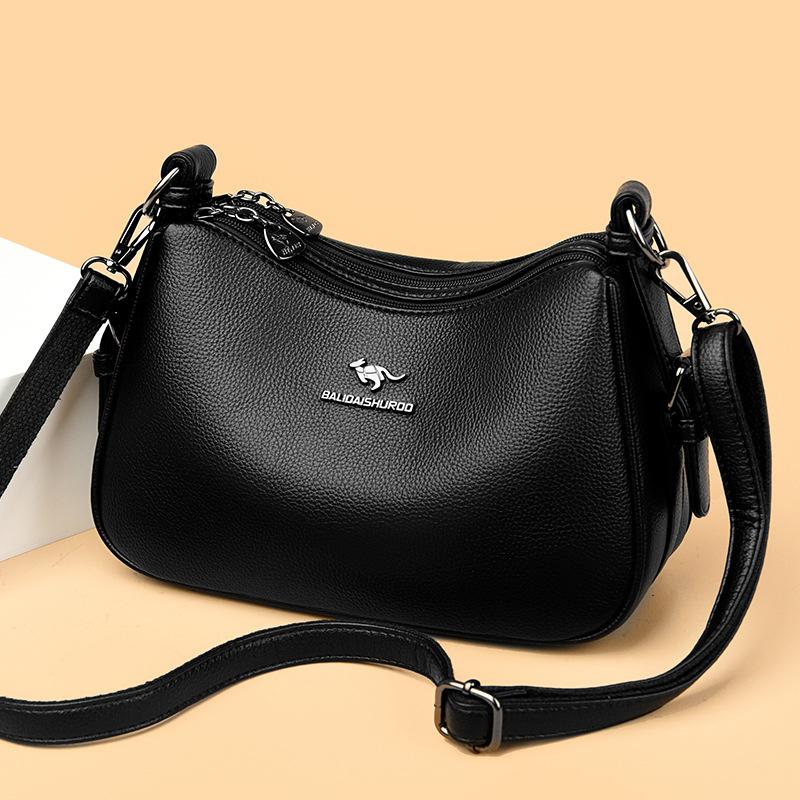 Barrel Kangaroo Single-shoulder Dumpling Bag Women's 2024 Pillow Bag Crossbody Single-shoulder Mother Bag Fashionable Simple Women's Small Square Bag