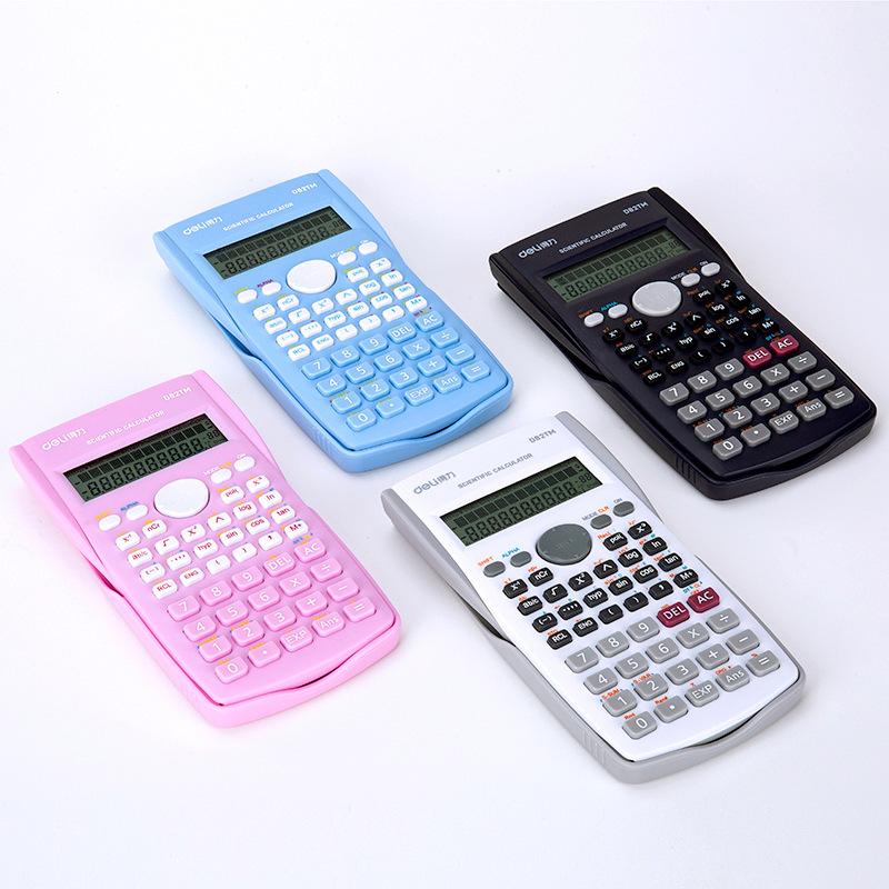 Deli D82MS Scientific Calculator Students Color Study Exam Computer Function Calculator Middle School Students