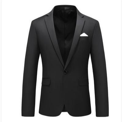 2026 Cross-Border Foreign Trade Plus Size Solid Color Men's Casual Blazer Business Casual Suit Jacket Professional Men's Suit