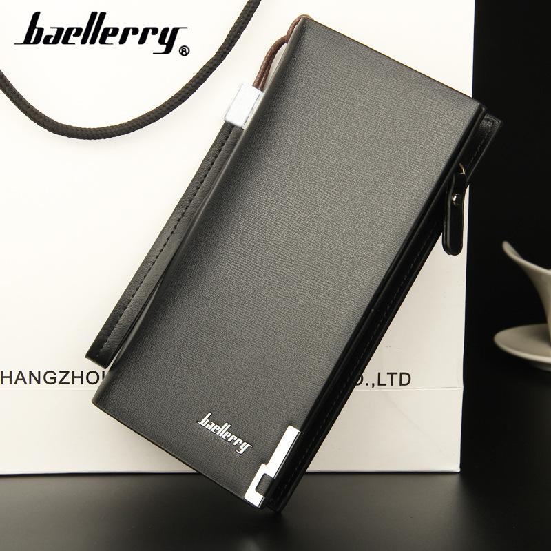 New Large-Capacity Business Men's Wallet Zipper Multi-Functional Clutch Bag Long Wallet Card Holder Wholesale Wallet