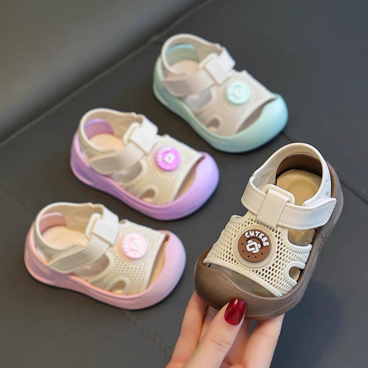 Toddler Shoes 2026 New Model Baby Sandals Non-Slip Summer Infant Shoes Soft Sole Breathable Closed-Toe for Boys and Girls
