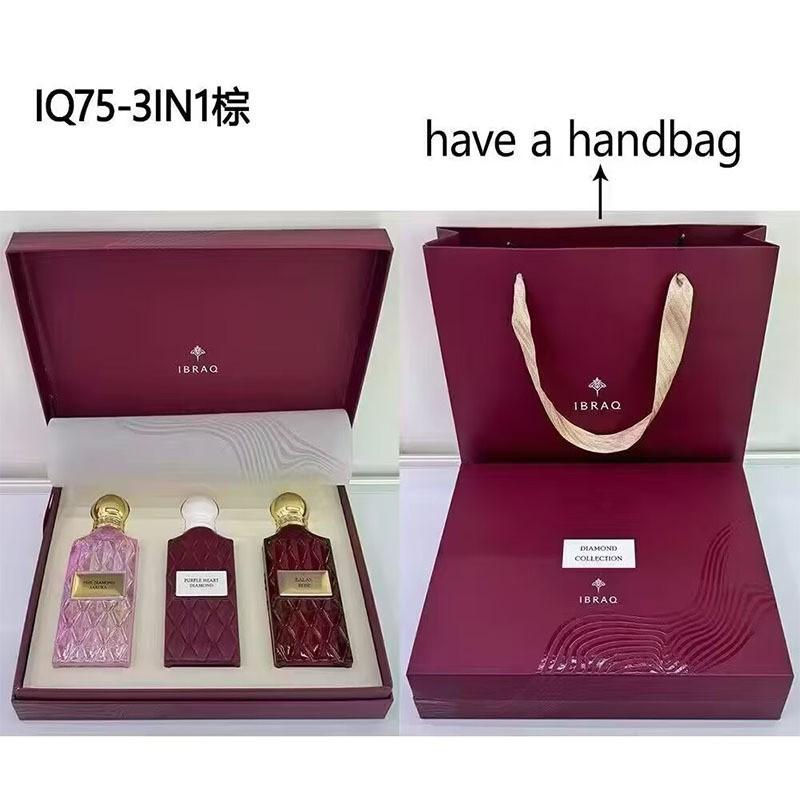 Cross-border high-quality bestseller IBRAQ three-piece gift set perfume, Middle Eastern Arabian Dubai fragrance, long-lasting scent
