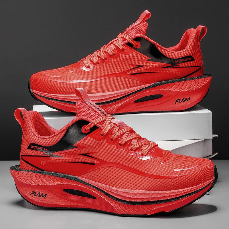 2026 New Men's Sports Shoes, Lightweight Shock-Absorbing Breathable Running Shoes, Couple Style Trendy Fashion Fly-Knit Shoes
