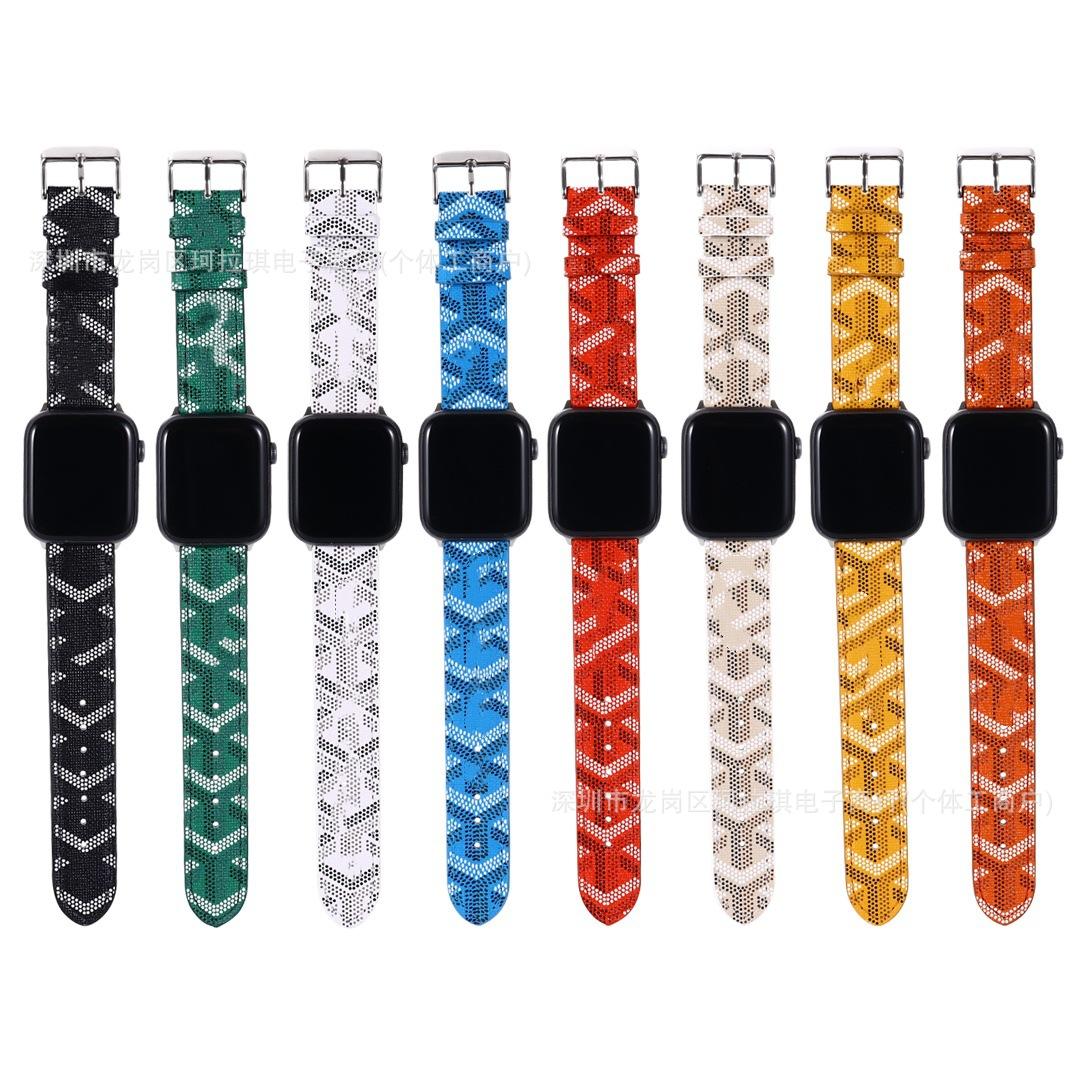 Alphabet Pattern Watch Bands Are Suitable for Various Sizes Such as 38, 42, 46, Etc., and Are Compatible with All Apple Watch Models, Unisex