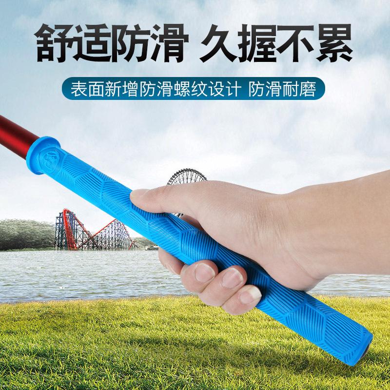 One pull fishing rod handle cover lengthened silicone fishing rod grip fishing gear supplies