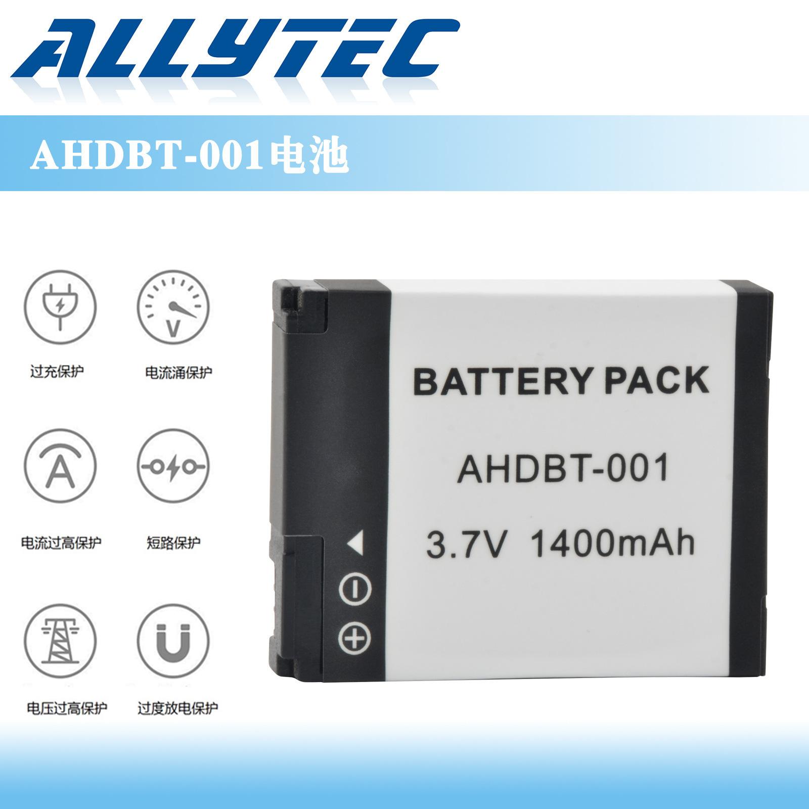 Suitable for Gopro Camera Lithium Battery Ahdbt-001, Ahdbt-002 Battery, Led Charger