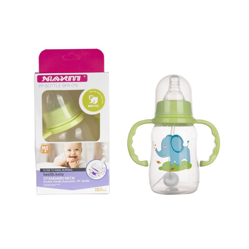 Xiaoximi Baby Bottle Manufacturer Newborn Standard Mouth Baby Bottle Anti-Colic Pp Baby Bottle Wholesale 150ml