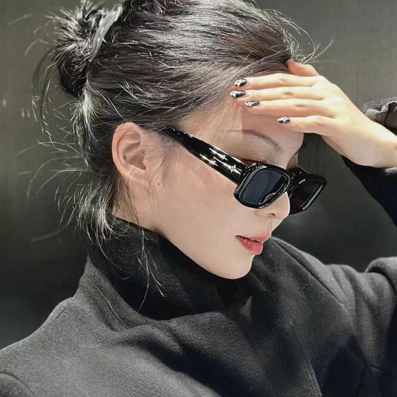 New Starry Sky Men and Women Meteor Spice Girls Sunglasses Anti-UV Sun Protection Shake Tone Same Style Sunglasses Premium Sense