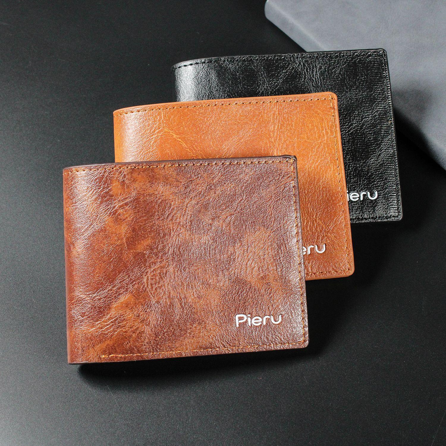 Foreign trade hot new wallet men's wallet fire PU wallet beach supply Horizontal men's wallet
