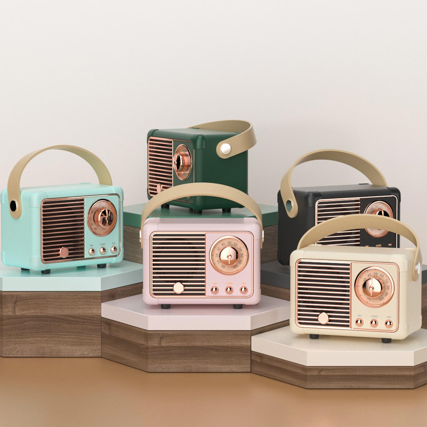 H1 Retro Second Generation Wireless Bluetooth Speaker Mini Portable New Subwoofer Outdoor Small Audio Cross-border Explosions