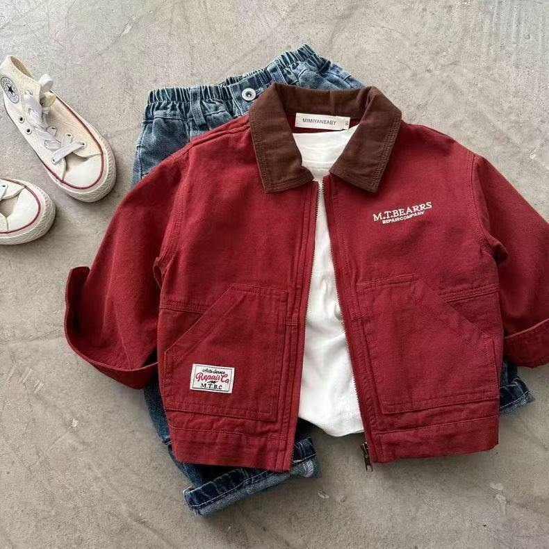 Boys' Jacket 2026 Spring New Style Korean Fashion Pure Cotton Jacket for Boys Casual Versatile Trendy Outerwear