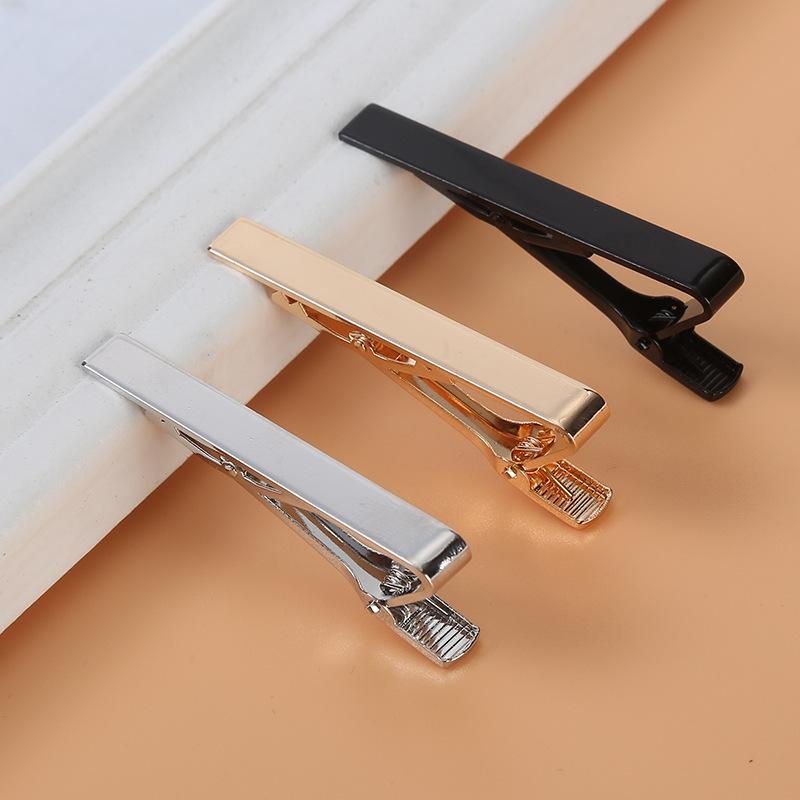 Amazon new clothing tie clip accessories alloy tie clip men's simple shirt clip in stock