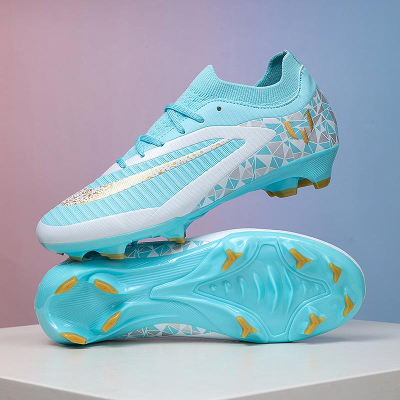 Football shoes for men, women, children, teenagers, and students, TF cleats, AG long spikes, for grass competition and training, model 3145