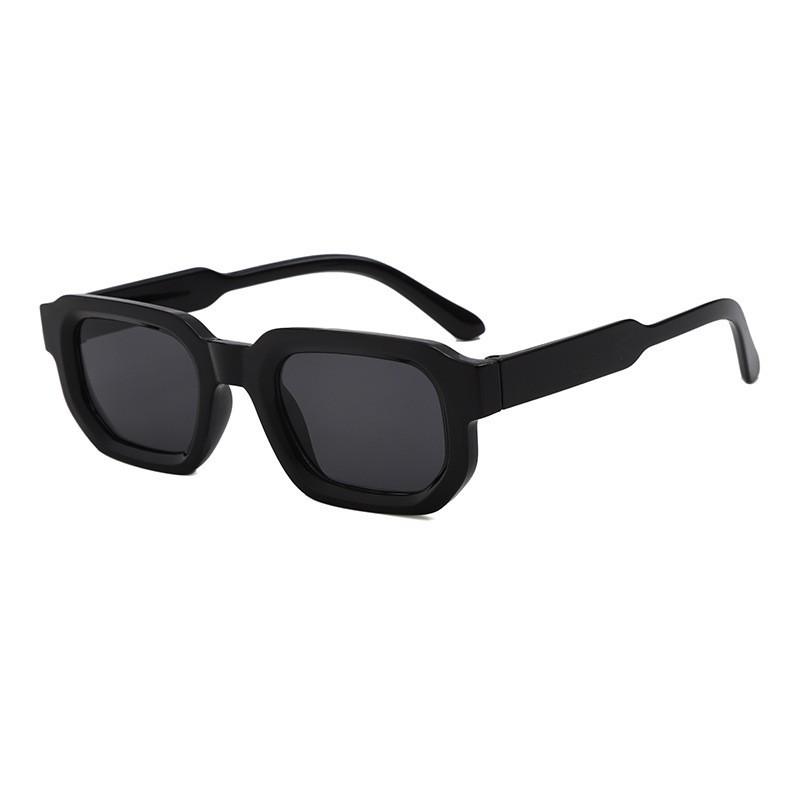 Square Frame Small Frame Sunglasses for Women, Fashionable and High-End Polygonal Sunglasses, Personalized Retro Simple Style, Uv Protection