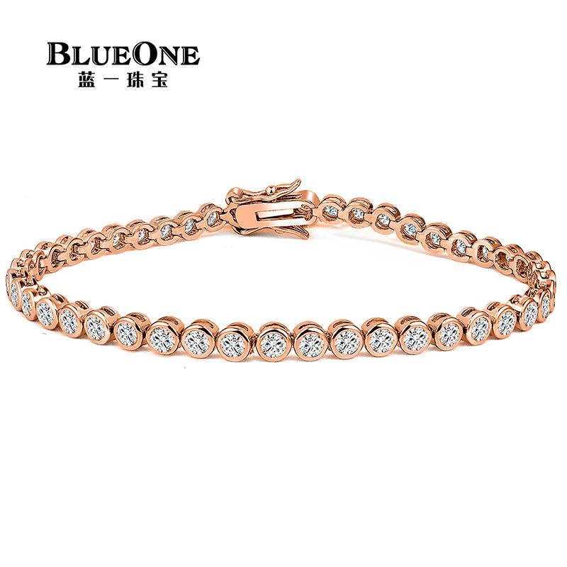 3mm Copper Inlaid Zircon Bracelet Fashion Creative Round Tennis Bracelet Amazon Hot-Selling Factory Bracelet Ins Style