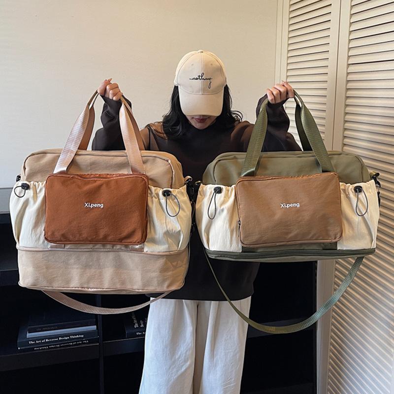 Multifunctional Travel Bag for Women, Large-Capacity Fitness Bag, Single-Shoulder Cross-Body Bag for Men, Short-Distance Storage Bag with Expandable Dry and Wet Separation