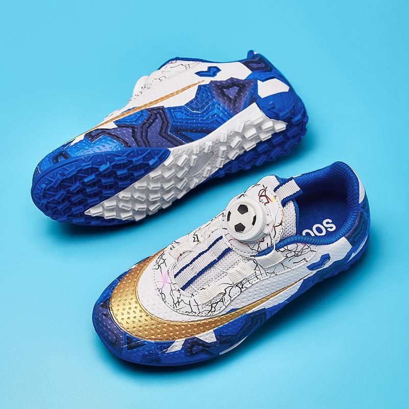 Children's Football Shoes with Broken Spikes for Primary School Students Aged 6-12, Grass-Resistant, Non-Slip, Breathable Sports Training Shoes for Boys and Girls