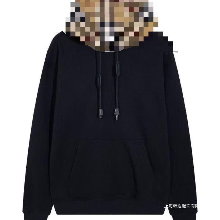 Cross-Border Stylish Men's Trendy Brand Fashion Jacket with Hood, Niche Versatile American Casual Plaid Black Jacket for Spring and Autumn