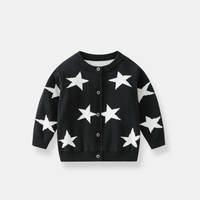 ins baby Autumn knitted cardigan baby sweater coat spring and autumn baby boys' sweater