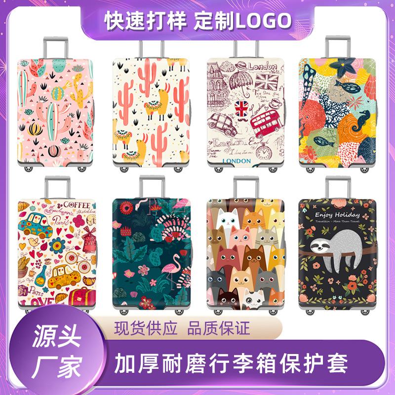 Luggage Protective Cover, Dust Cover, Travel Suitcase Cover, Wear-Resistant Smlxl Digital Print 32inch Suitcase