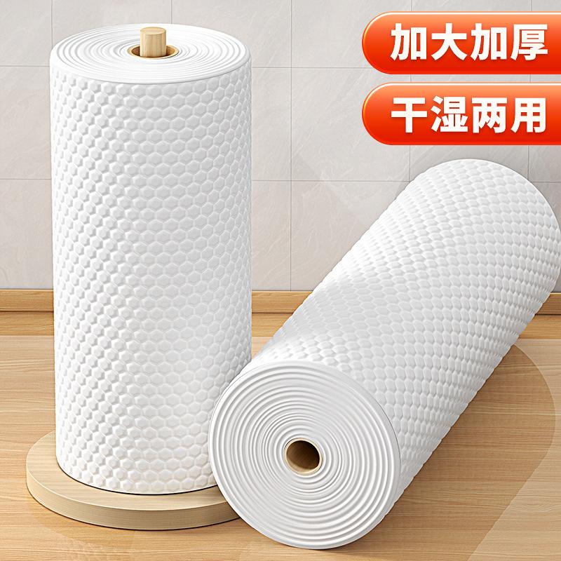 Lazy Rag, Dual-Use for Wet and Dry, Disposable Dishwashing Cloth, Absorbent and Not Easy to Stain with Oil, Household Cleaning Kitchen Paper Special