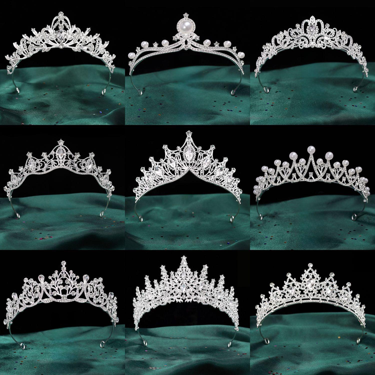 Crown Headpiece Rhinestone Crown Dress for 18Th Birthday Adult Ceremony Princess Factory Wholesale Bridal Crown