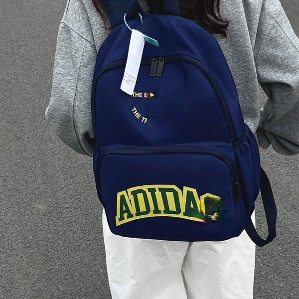 New cross-border trendy brand embroidered casual lightweight backpack for men and women, large capacity, American campus style backpack for middle and high school students