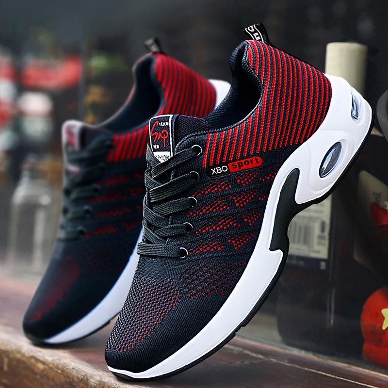 Men's Shoes New Model Cross-Border Men's Shoes Breathable Soft Sole Versatile Running Shoes Lightweight Casual Sports Shoes Men's Sneakers
