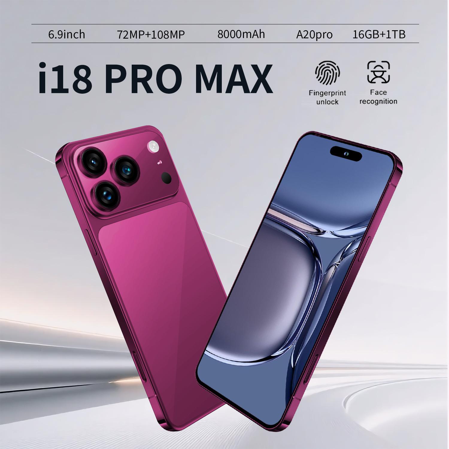 i18 Pro Max 5G Smartphone True 4+64GB, best-selling cross-border mobile phone, direct from the factory, supports drop shipping