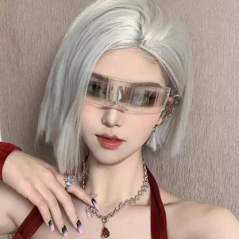 Halloween Technology-Inspired Photo Posing Sunglasses, Science Fiction Futuristic Sunglasses, Hip-Hop Glasses, Nightclub Eye Masks for Men and Women