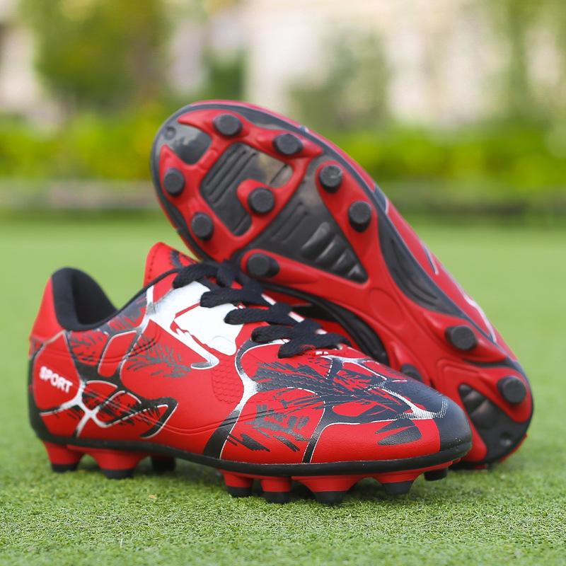Cross-Border 4445 Large Size Long Spike Kidsren's Football Shoes Outdoor Primary and Secondary School Students Training Shoes Youth Sports Shoes Batch