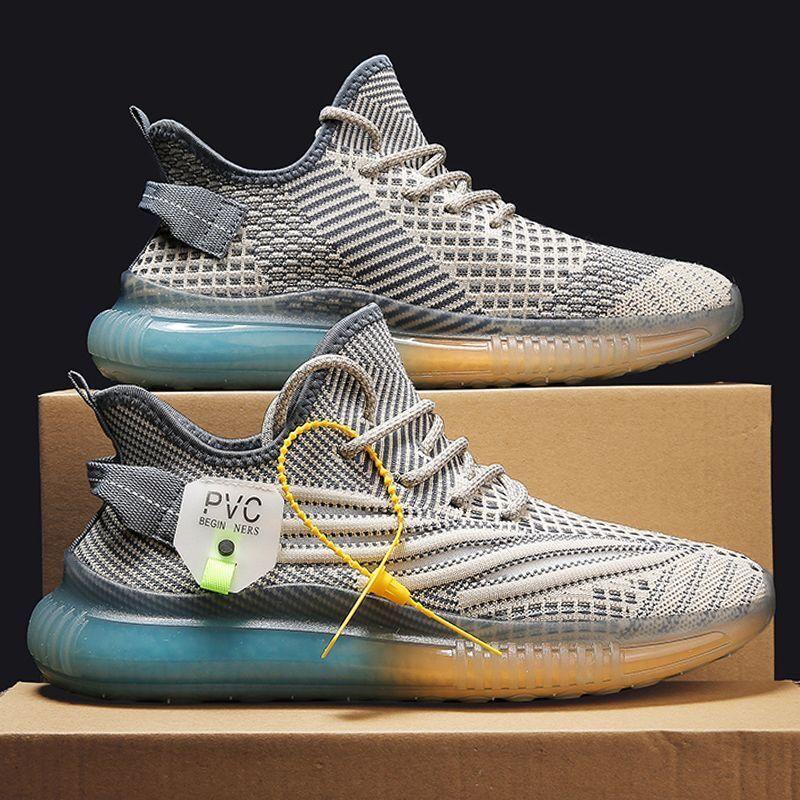 Coconut shoes men's shoes summer new breathable mesh shoes men's trendy all-match flying woven sports casual running daddy shoes