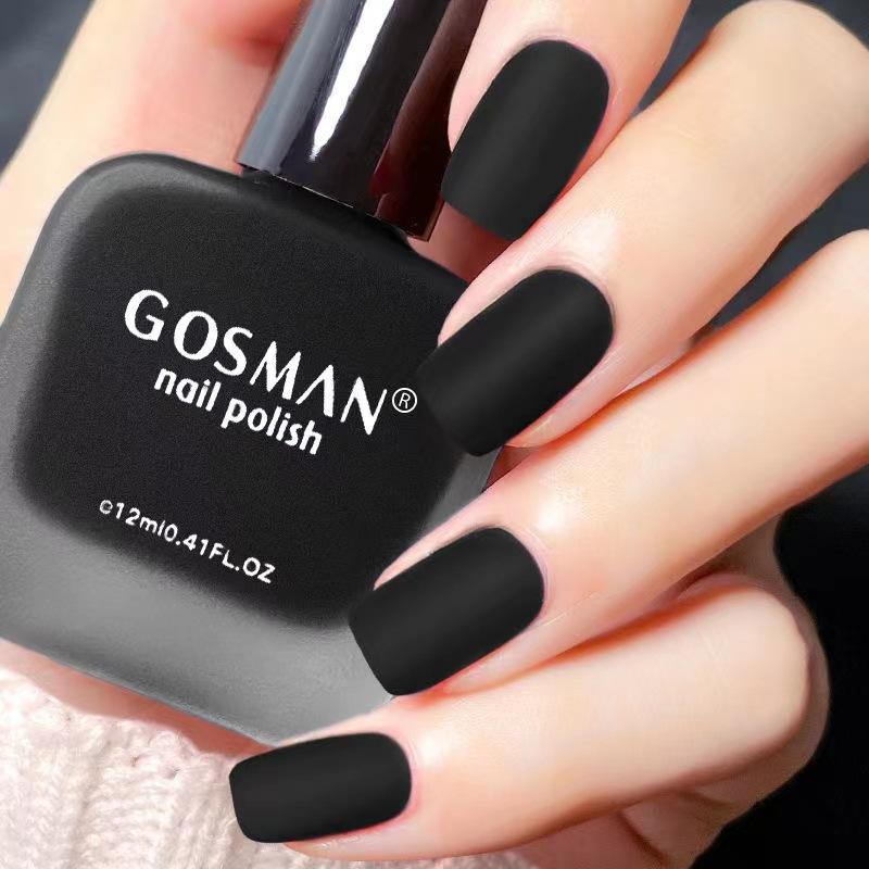 Frosted Nail Polish Non-baking Non-peeling Summer Matte Nail Polish Black Rose Red White Wine Red