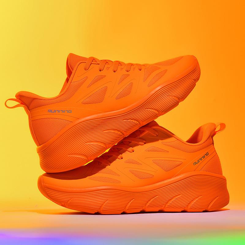 Running Shoes Men's and Women's Professional Cloud Lightweight Shock Absorbing Breathable Marathon Jogging Shoes Soft Bottom Rope Skipping Summer sneaker