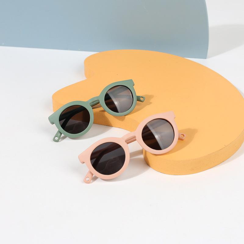 Baby sunglasses soft silicone frame drop-resistant folding small size polarized glasses sun protection sunglasses sunglasses