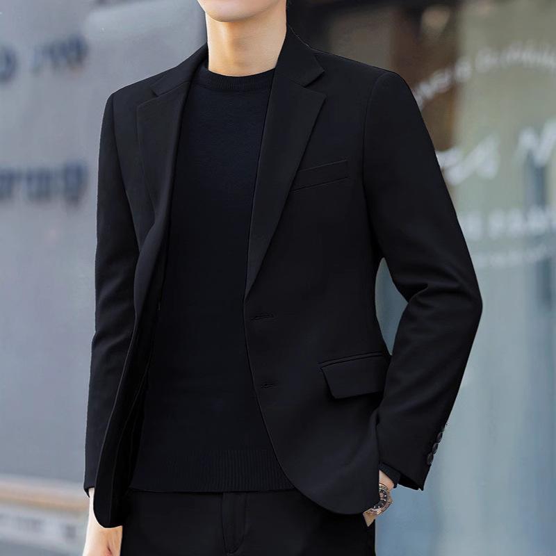 Men's Casual Suit Jacket Korean-style Slim-fit Small Suit Spring and Autumn Jacket Fashionable Trendy Trendy Dress Single Western Jacket