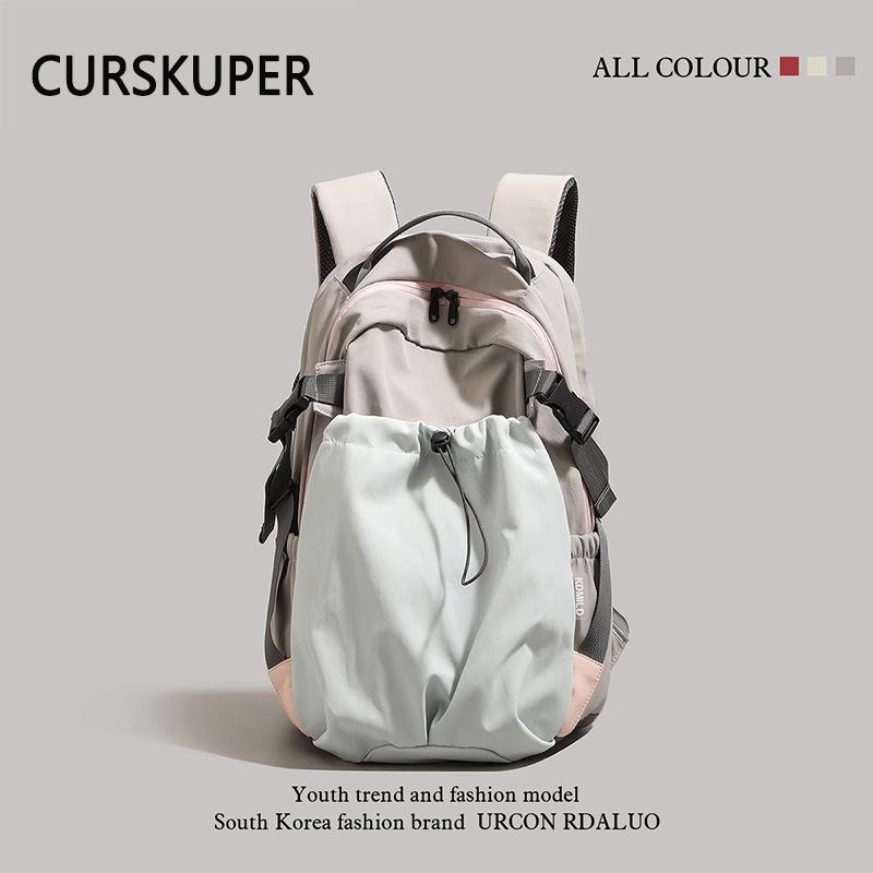 New Retro Tooling Style Large Capacity Backpack Simple Lightweight Travel Backpack Trendy Cool All-match Student Schoolbag