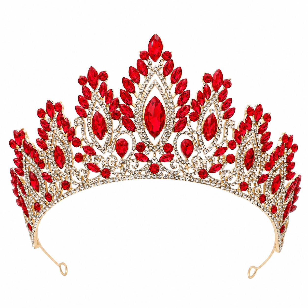 2026 New Cross-Border Bridal Crown European and American Retro Baroque Jewelry Prom Dress Photo Shoot Headpiece Wholesale