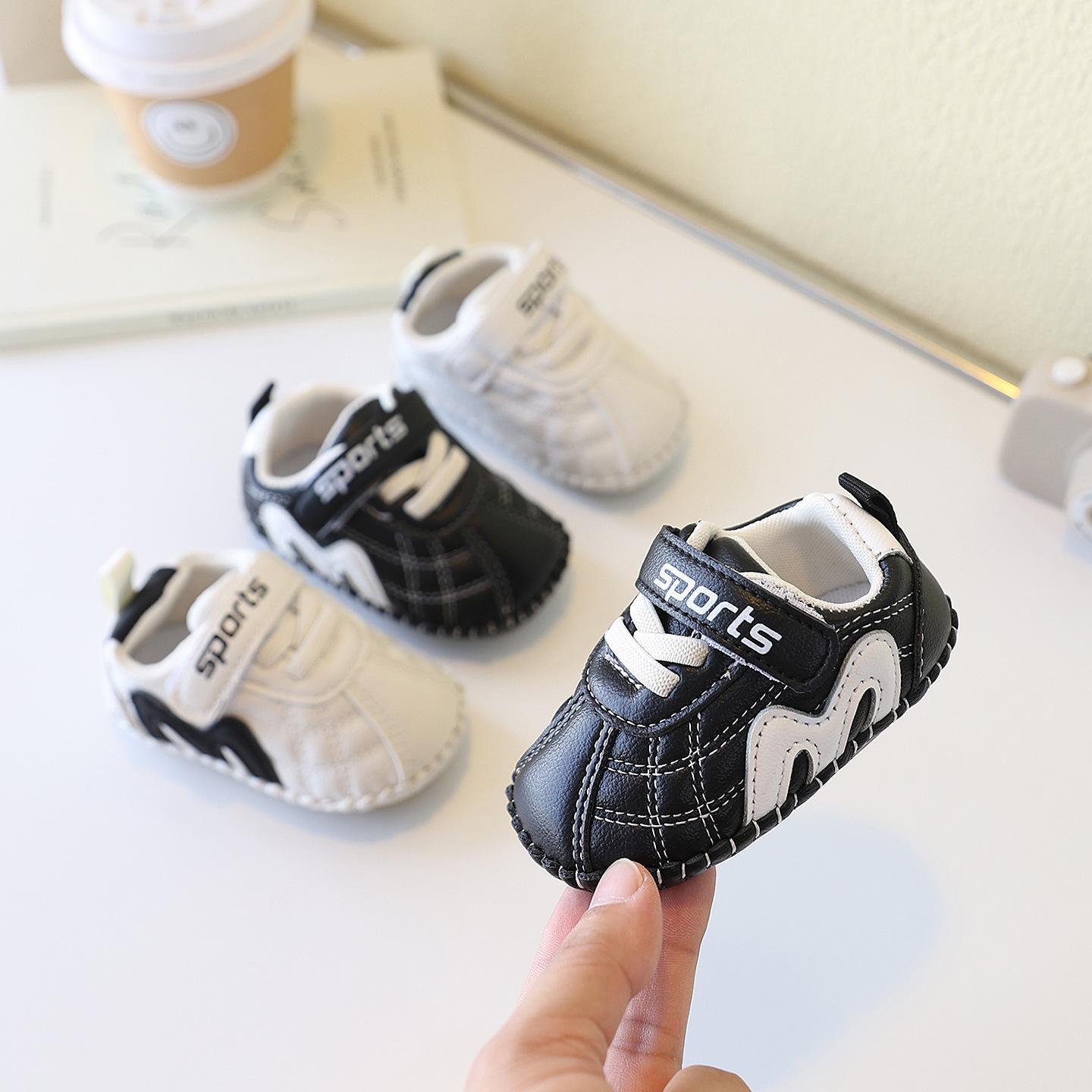Dropshipping baby toddler shoes for boys and girls, new spring and autumn models for beginners, 0-1.5 years old, soft-soled single shoes