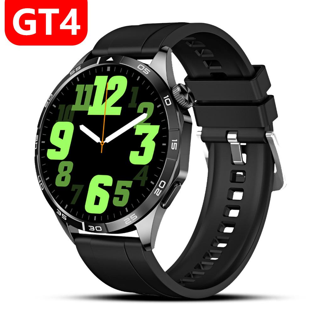 Cross-Border Popular Gt4 Smart Watch Round Screen Hd Full Touch Screen Bluetooth Call Men's Watch4 Smart Watch