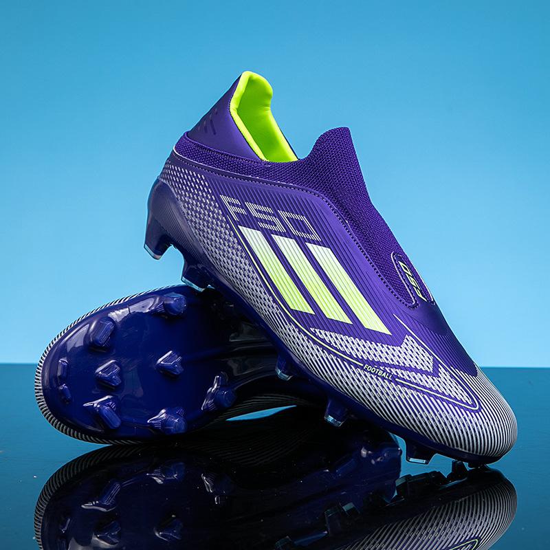 F50 football shoes, sizes 30-45, for children, students, and adults, with long spikes AG, short spikes TF, training shoes without laces for competition and sports