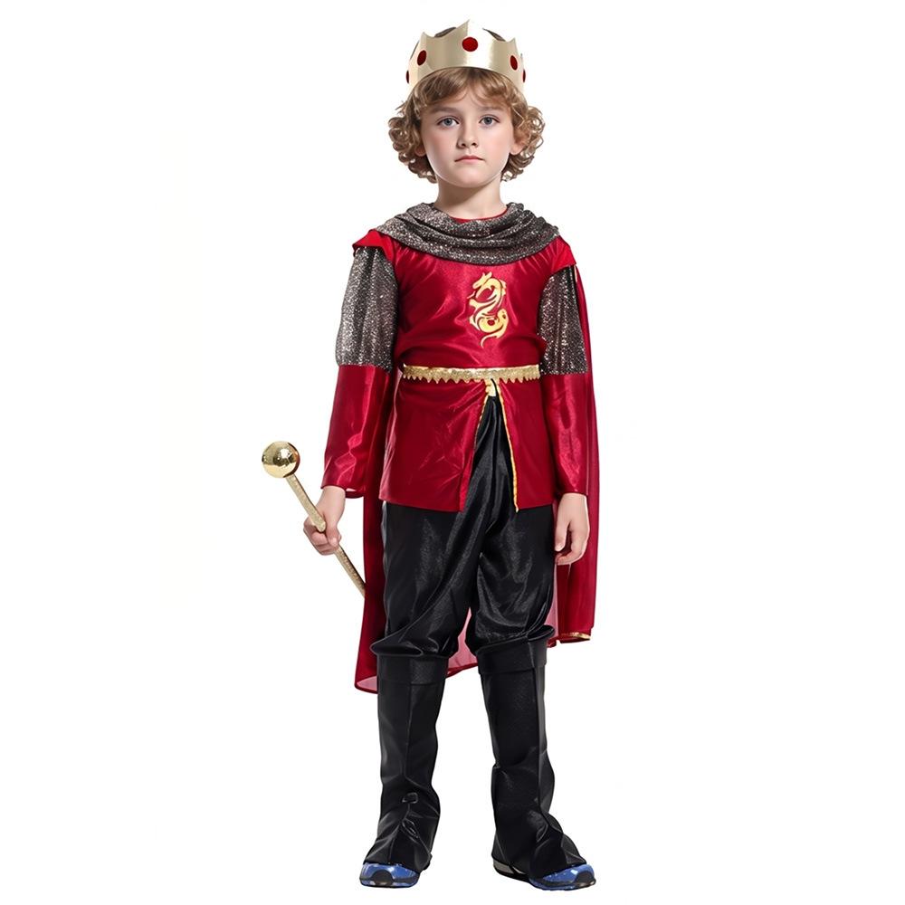 Halloween Children's King Cosplay Costume Party King Prince Dress-Up Role-Playing King Prince Outfit