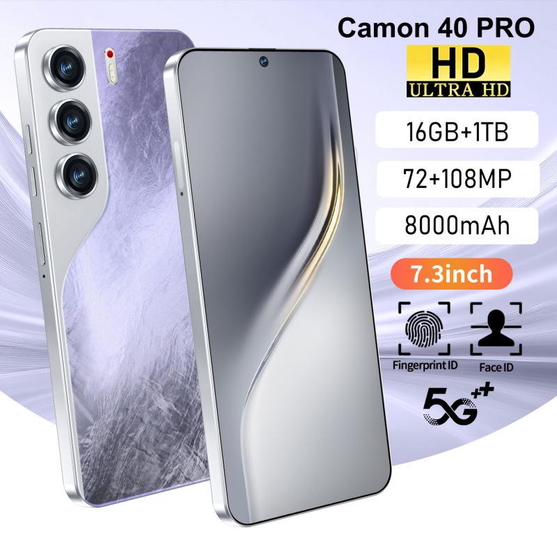 AliExpress cross-border exclusive supply of smartphone Camon40 Pro large screen 16+1T Android phone source manufacturer