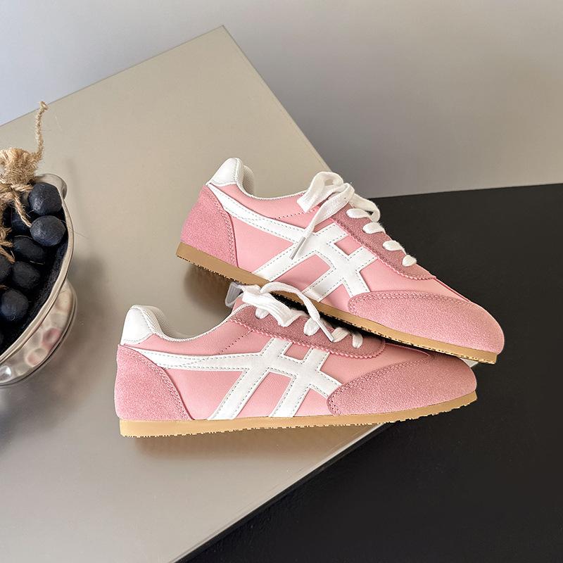 Lightweight Export Sneakers 2026 Autumn New Flat-Soled Student Sports German Training Shoes Lace-Up Casual Women's Shoes Breathable