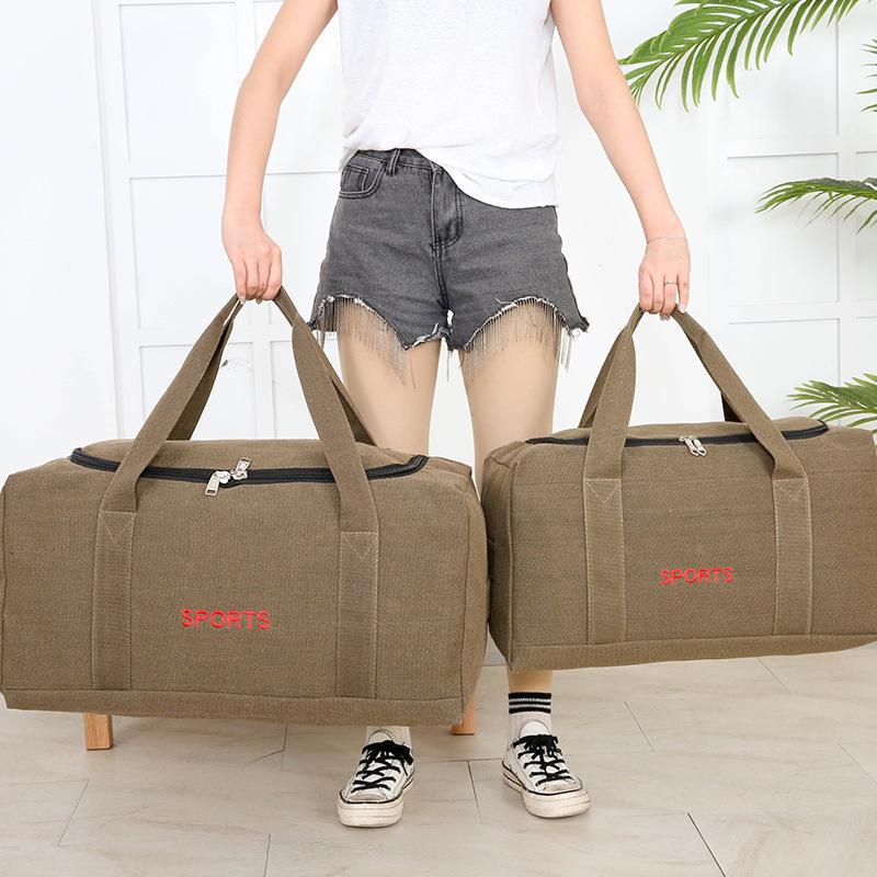 Luggage Bag Portable Large Canvas Work Backpack Handbag Travel Bag Large Capacity Wholesale Storage Moving Bag